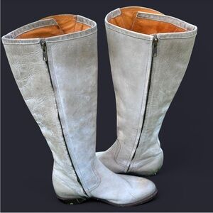 Frye Genuine Leather Dorado Riding Boots Gray/Taupe sz women's 9